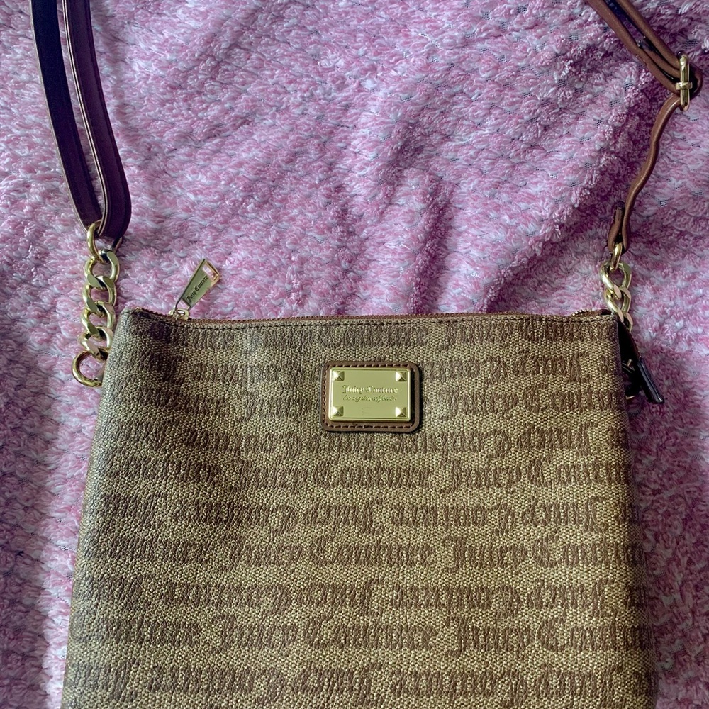 Juicy Couture Brown Crossbody Bag with matching wallet